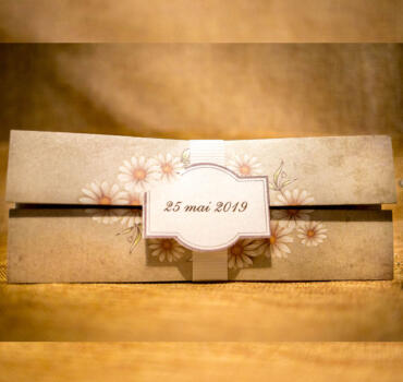 Invitatie de nunta florala 4021B