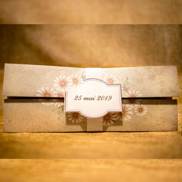 Invitatie de nunta florala 4021B