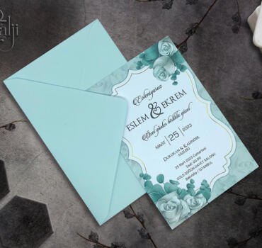 Invitatie de nunta florala 9035