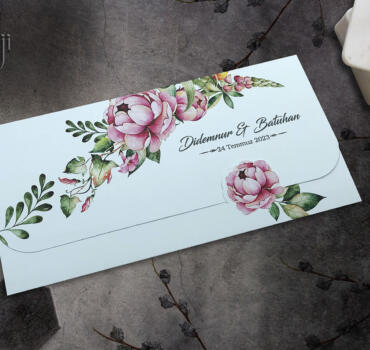 Invitatie de nunta florala 9054