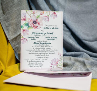 Invitatie de nunta florala 971