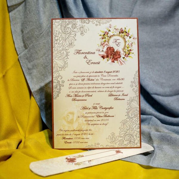 Invitatie de nunta pergament 3221