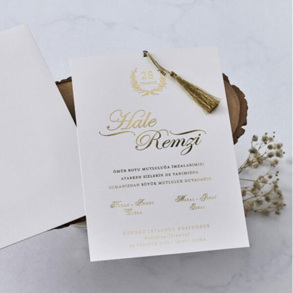 Invitatie de nunta vintage 1142