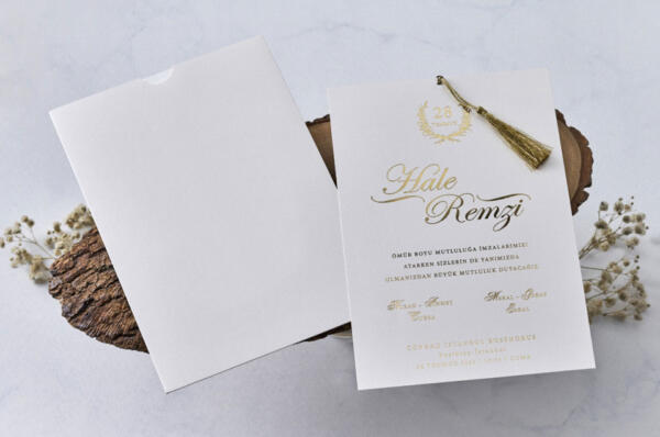Invitatie de nunta vintage 1142 - imagine 2
