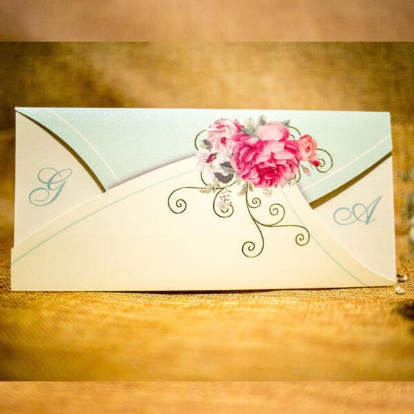 Invitatie de nunta vintage florala 2025