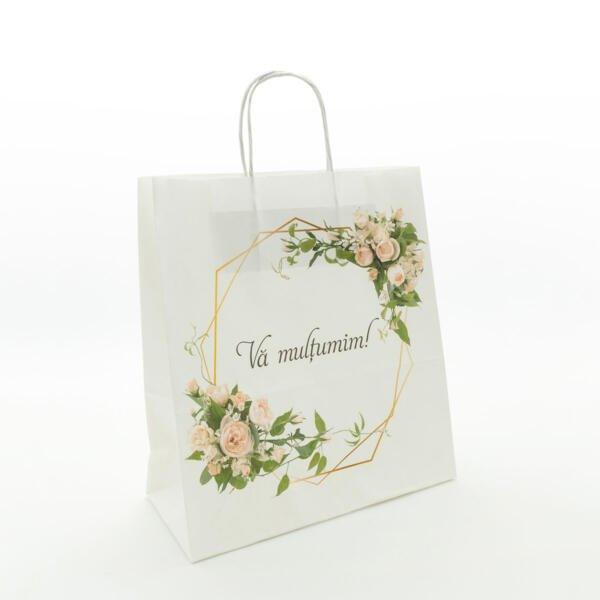 Punga nunta florala cu chenare geometrice PP03