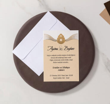 Invitatie de nunta clasica 10377