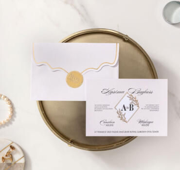 Invitatie de nunta clasica cu sigiliu 10586