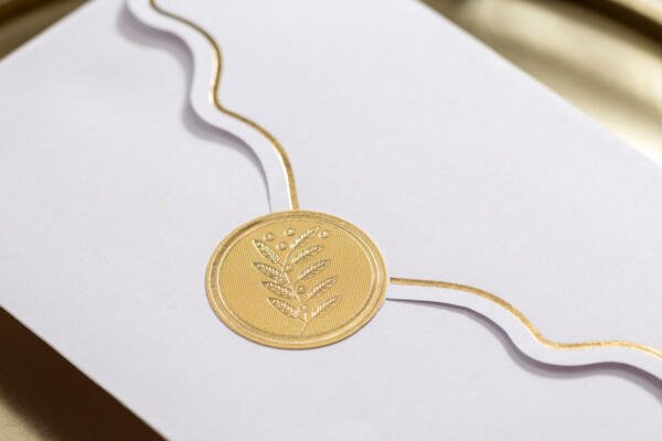 Invitatie de nunta clasica cu sigiliu 10586 - imagine 2