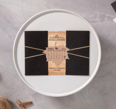 Invitatie de nunta cu frunza 10543