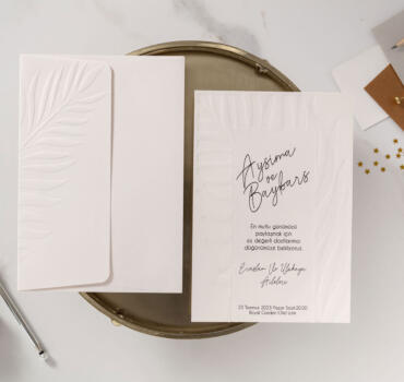 Invitatie de nunta cu frunze 10592