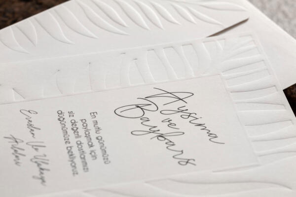 Invitatie de nunta cu frunze 10592 - imagine 3