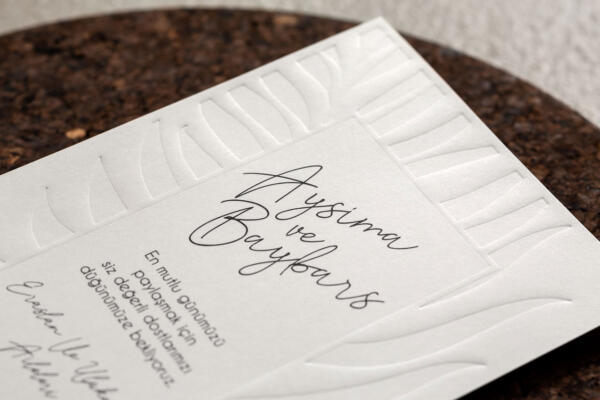 Invitatie de nunta cu frunze 10592 - imagine 2