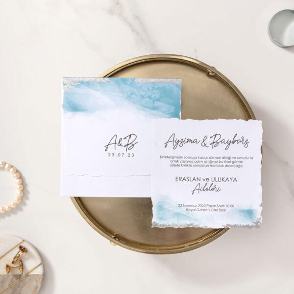 Invitatie de nunta cu tema marina 10593