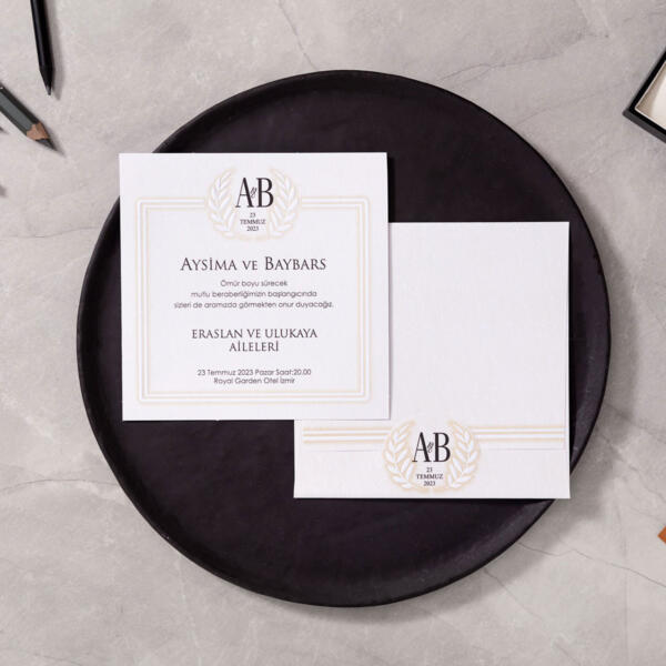 Invitatie de nunta eleganta 10608