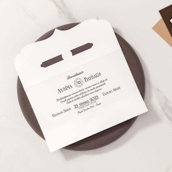 Invitatie de nunta eleganta 10539 - imagine 2