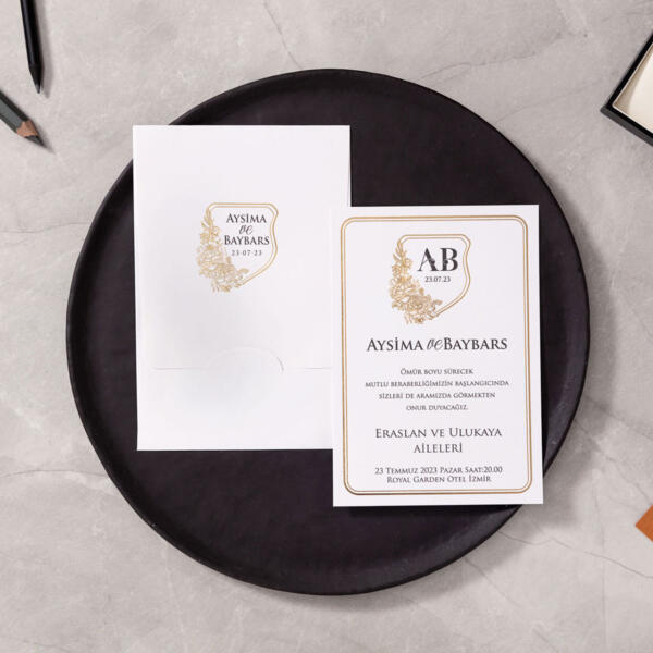 Invitatie de nunta eleganta 10604