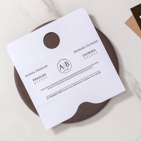 Invitatie de nunta eleganta 10663 - imagine 2