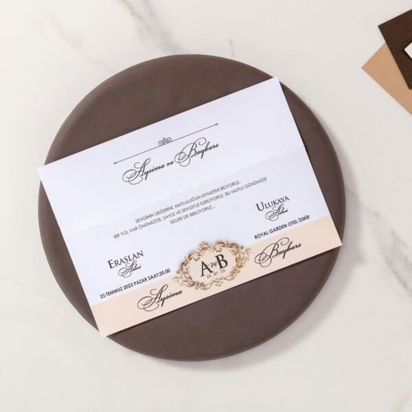 Invitatie de nunta eleganta 10666 - imagine 2