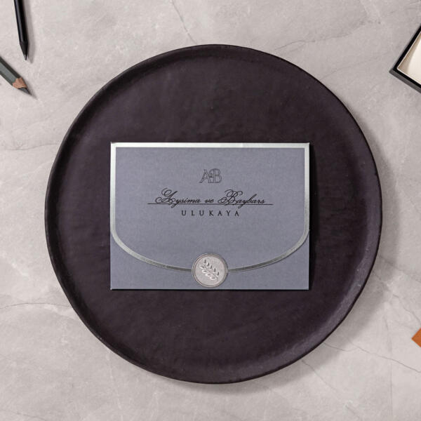 Invitatie de nunta eleganta cu sigiliu 10641