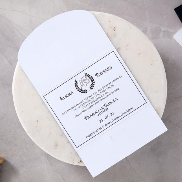 Invitatie de nunta eleganta cu sigiliu 10641 - imagine 2