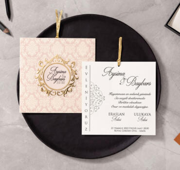 Invitatie de nunta eleganta vintage 10515