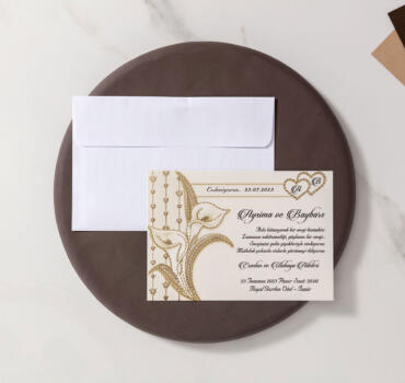Invitatie de nunta florala 10349