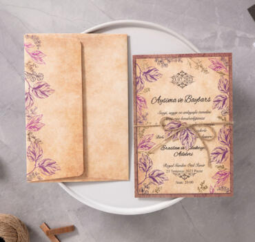 Invitatie de nunta florala 10523