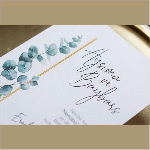 Invitatie de nunta florala 10590 - imagine 4