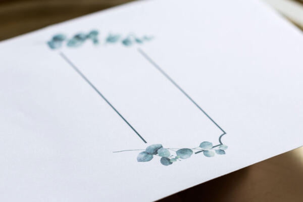 Invitatie de nunta florala 10590 - imagine 2