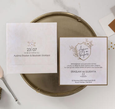 Invitatie de nunta florala 10600