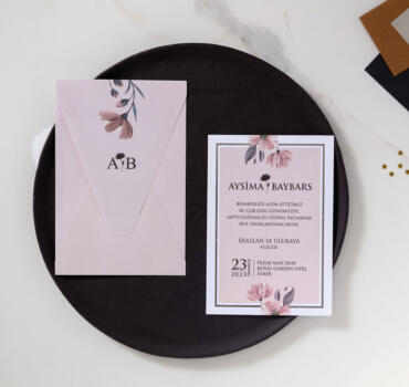 Invitatie de nunta florala 10642
