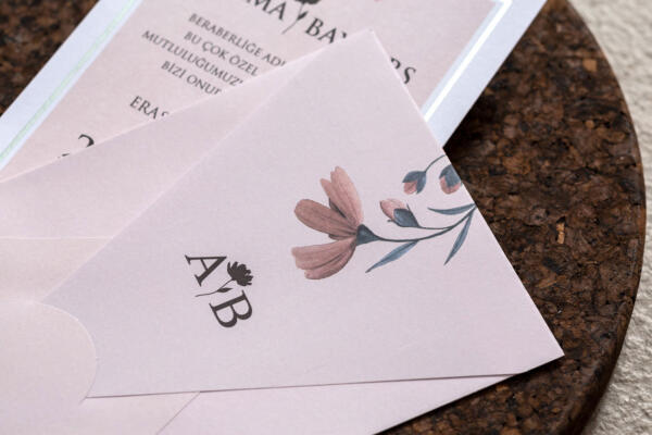 Invitatie de nunta florala 10642 - imagine 2