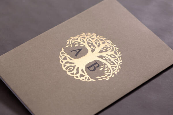 Invitatie de nunta florala cu pomul vietii 10659 - imagine 2