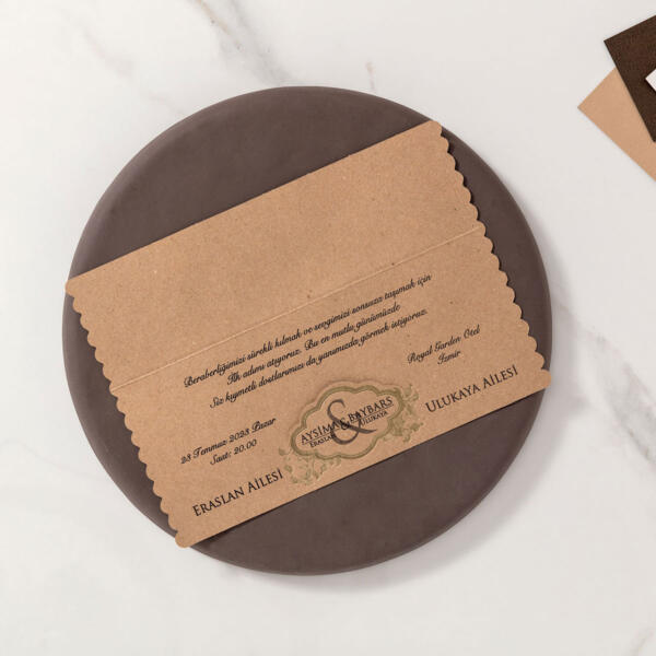 Invitatie de nunta florala rustica 10575 - imagine 3