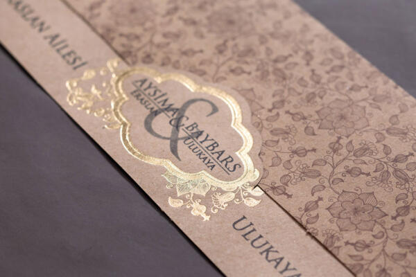 Invitatie de nunta florala rustica 10575 - imagine 2