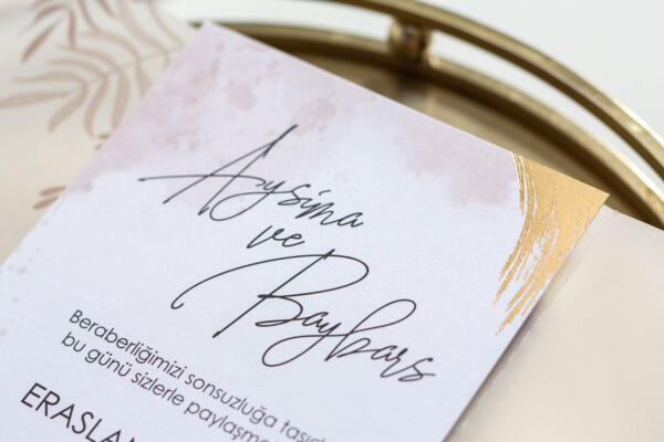Invitatie de nunta cu foaie de calc 10657 - imagine 5