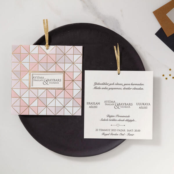 Invitatie de nunta moderna 10560 - imagine 3