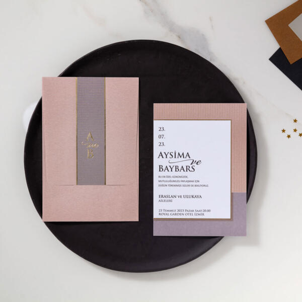 Invitatie de nunta moderna 10596