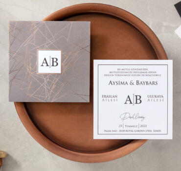Invitatie de nunta moderna 10632