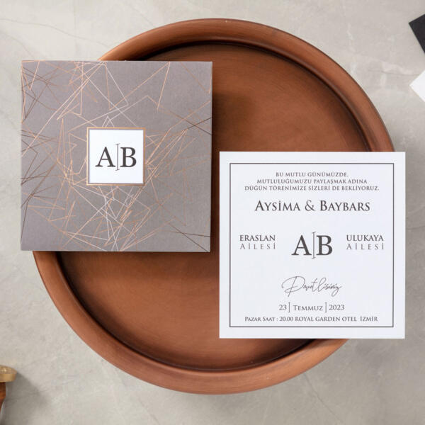 Invitatie de nunta moderna 10632