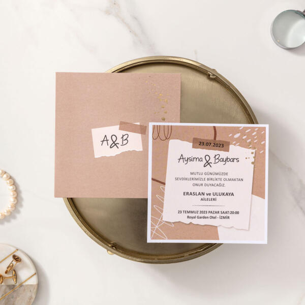 Invitatie de nunta moderna 10650