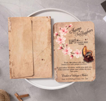 Invitatie de nunta muzicala 10517