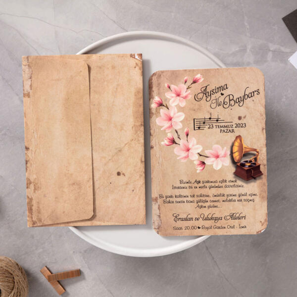 Invitatie de nunta muzicala 10517