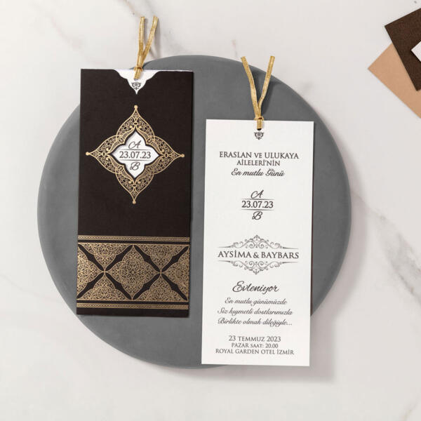 Invitatie de nunta orientala 10554 - imagine 5