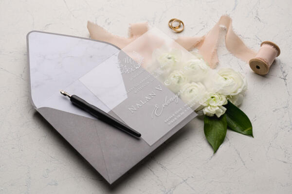 Invitatie de nunta plexiglas 9211 - imagine 2