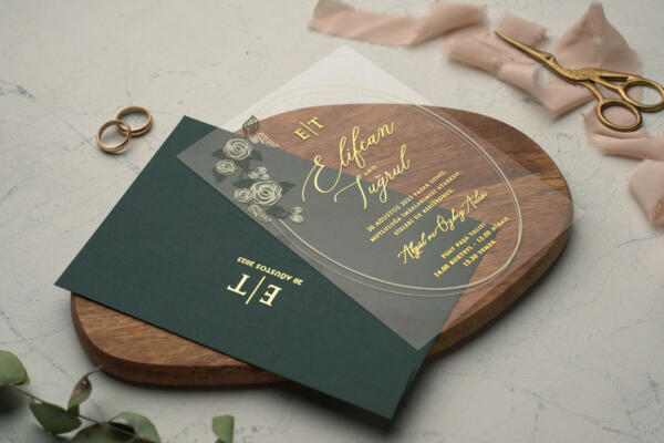 Invitatie de nunta plexiglas 9213 - imagine 2