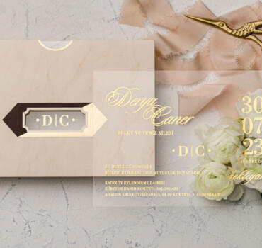 Invitatie de nunta plexiglas 9222
