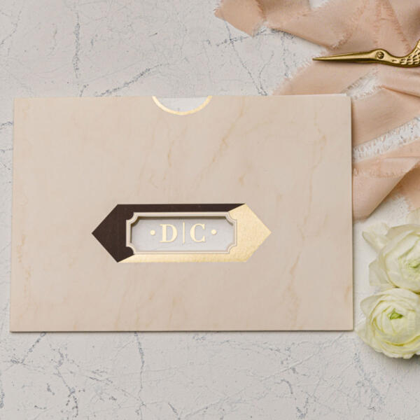 Invitatie de nunta plexiglas 9222 - imagine 3