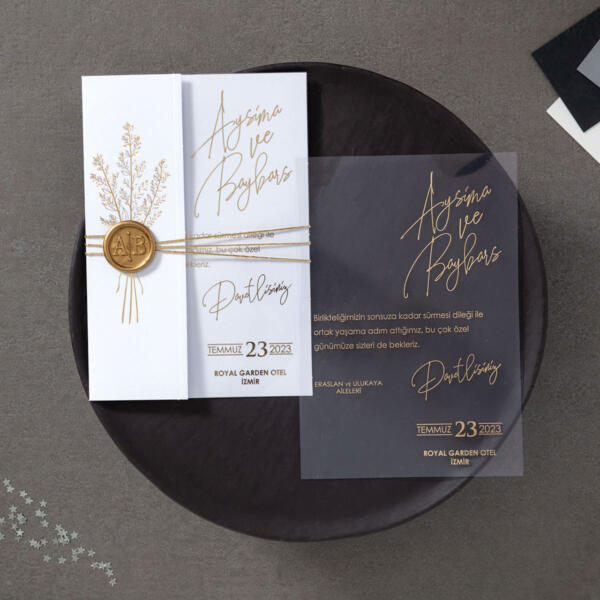 Invitatie de nunta plexiglas 10607 - imagine 6